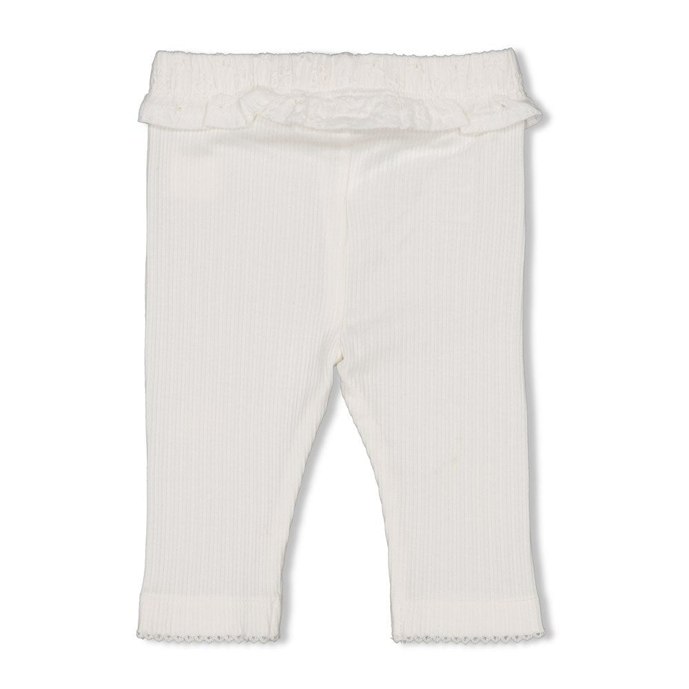 FLOWER FIELD - Fancy Pointelle & Drop Needel Fashion Legging