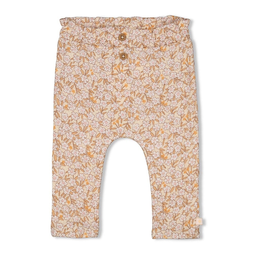 FLOWER FIELD - Allover Print "Fancy Knit" Fashion Pants