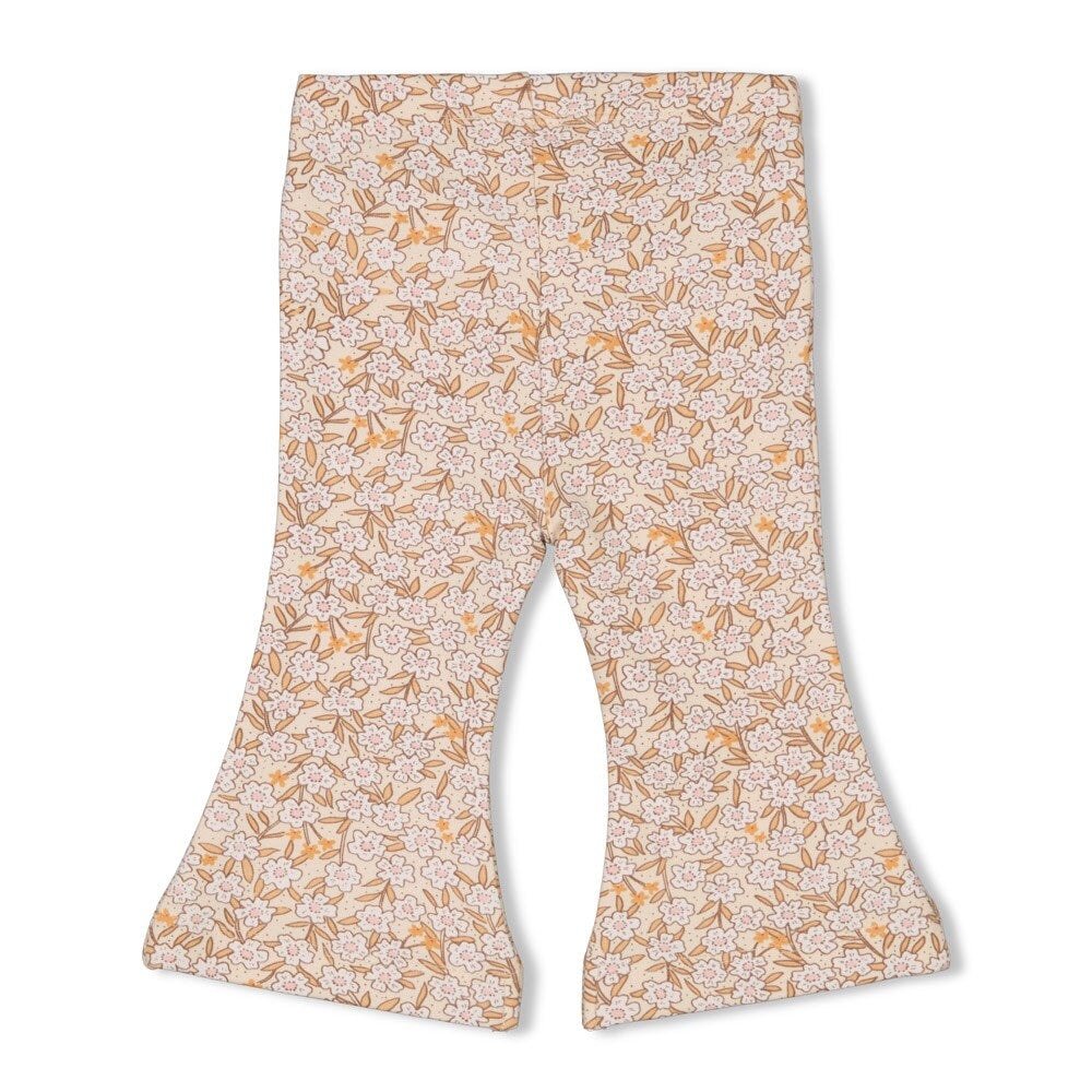 FLOWER FIELD - Allover Print French Terry Fashion Flare Pants