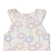 SUNSHINE - Sleeveless Allover Print Fashion Top