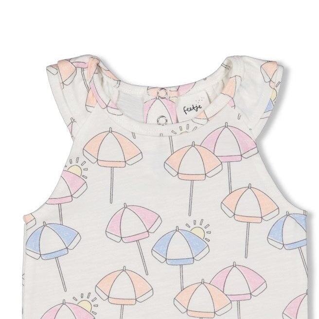 SUNSHINE - Sleeveless Allover Print Fashion Top