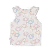 SUNSHINE - Sleeveless Allover Print Fashion Top