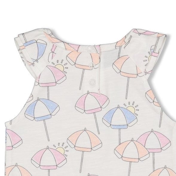 SUNSHINE - Sleeveless Allover Print Fashion Top