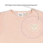 SUNSHINE - "Happy Sun" 1x1 Rib Ajour Fashion Top