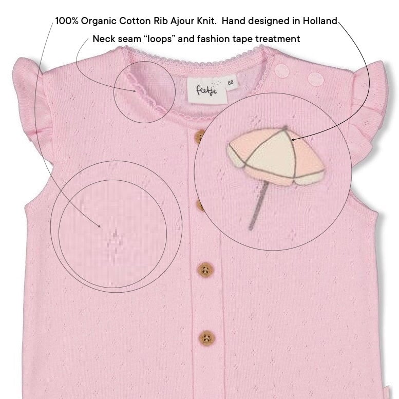 SUNSHINE -"You are the Sunshine of my Heart"  1x1 Rib Ajour Fashion Top