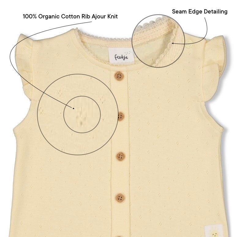 SUNSHINE -Very Sweet 1x1 Rib Ajour Fashion Top