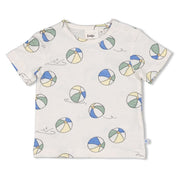 POOL TIME - Signature Allover Print Slub Knit Fashion Top