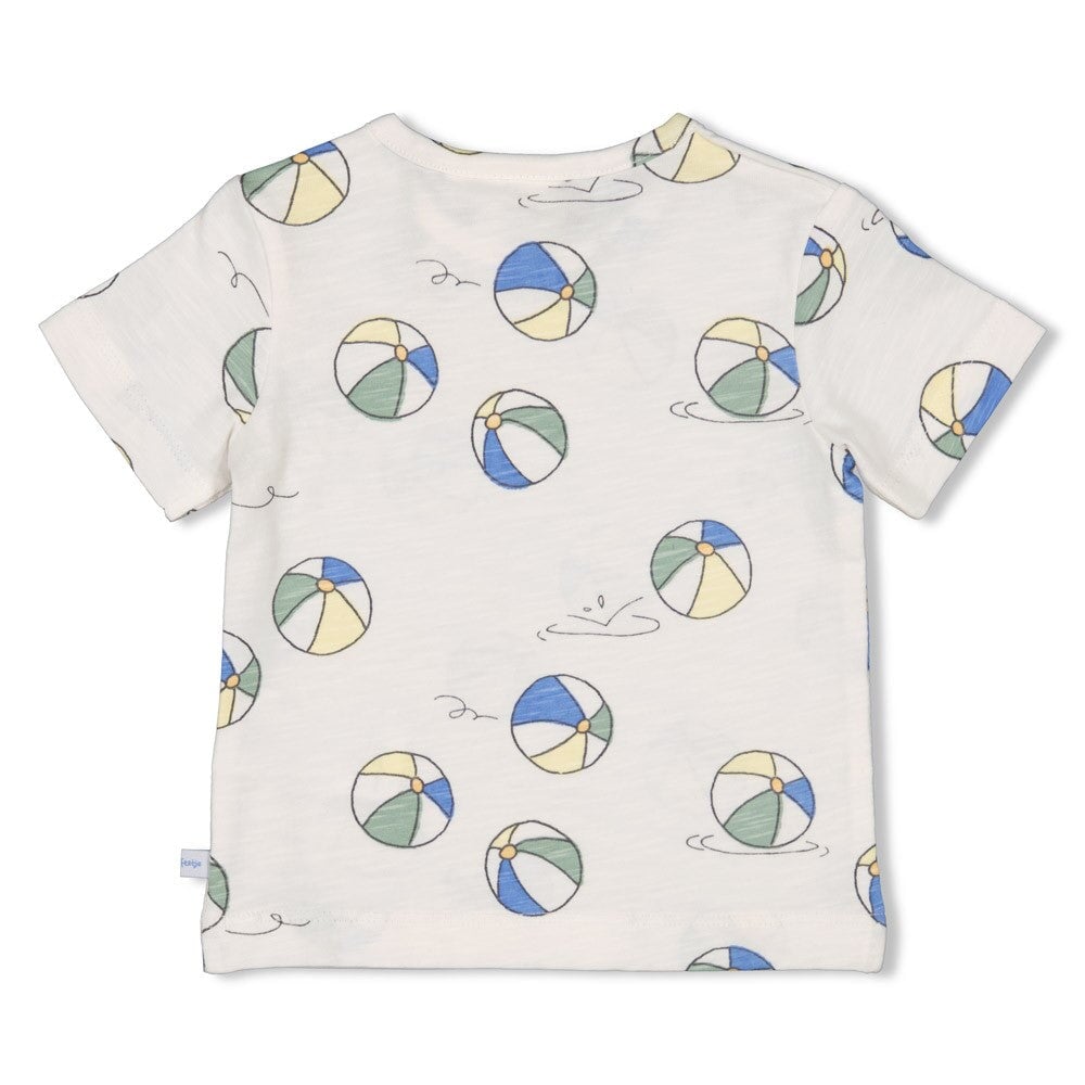 POOL TIME - Signature Allover Print Slub Knit Fashion Top