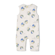 POOL TIME - 2x2 Rib Allover Signature Print Coverall
