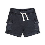 POOL TIME - Organic Cotton French Terry Cargo Shorts