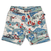THE GOOD LIFE - Allover Print French Terry Fashion Shorts