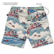 THE GOOD LIFE - Allover Print French Terry Fashion Shorts