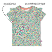 PICNIC PERFECT - Modal Fabric Allover Print Fashion Top