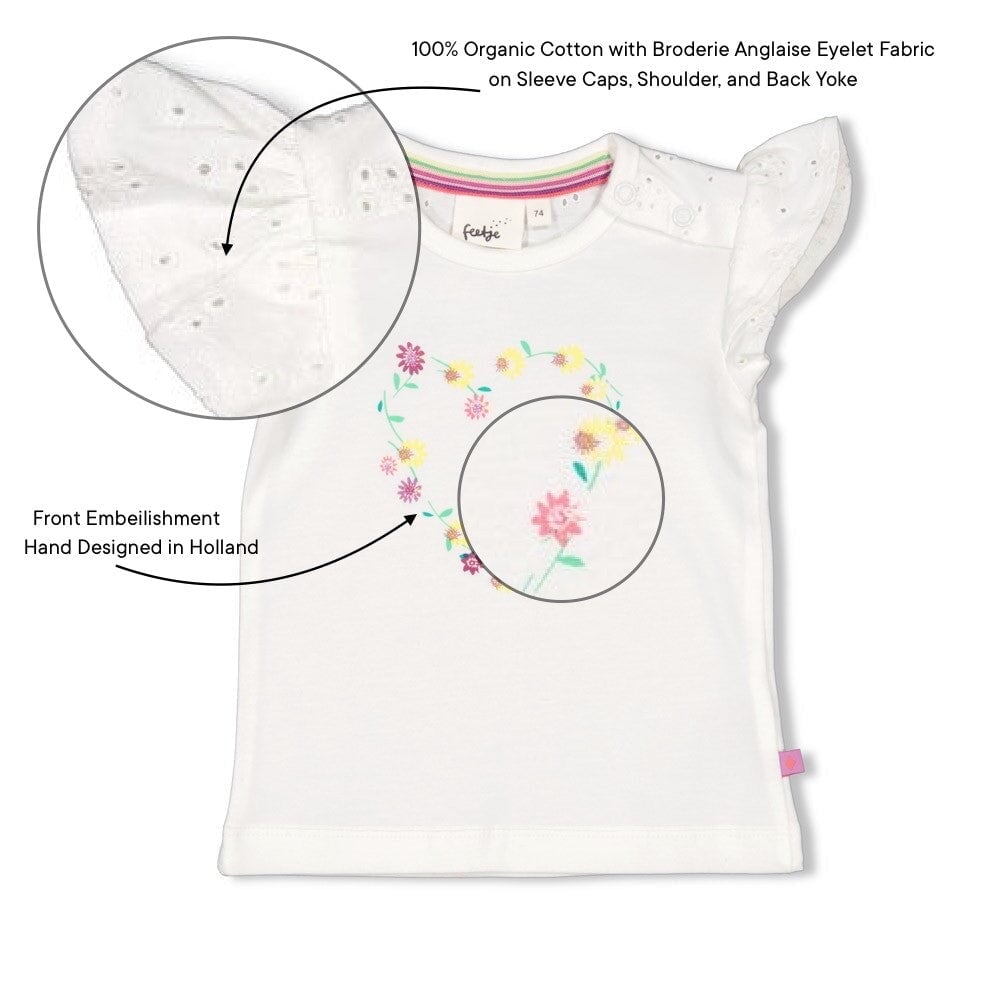 PICNIC PERFECT - Broderie Anglaise Eyelet Picnic Flowers Top