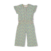 PICNIC PERFECT - Modal Fabric Allover Print Fashion Jumpsuit