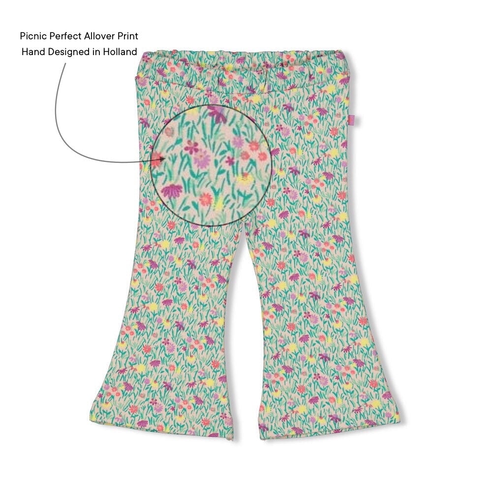 PICNIC PERFECT - Allover Print Fashion Flare Pants