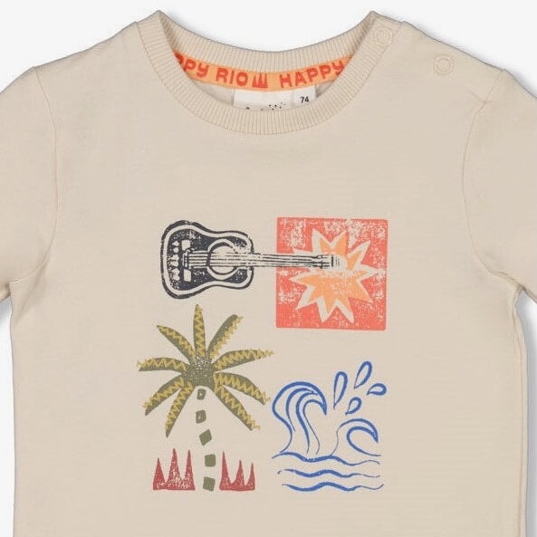 HAPPY RIO - Waves, Music, Sun Fashion Top