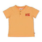 HAPPY RIO - Structured Stripe Henley Top