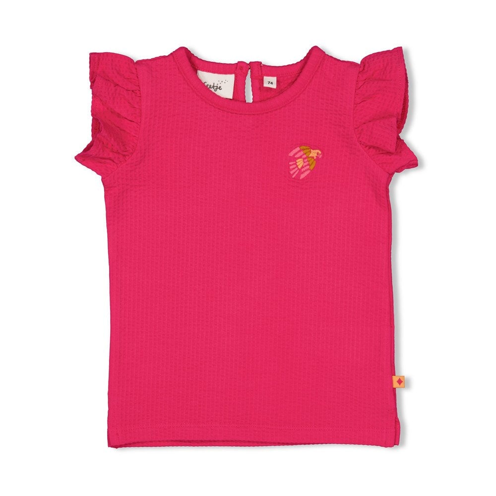 SAMBA SHAKE - Jacquard “Samba Bird” Fashion Frills Top