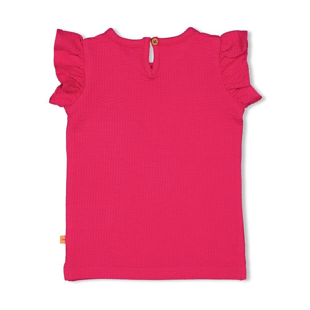 SAMBA SHAKE - Jacquard “Samba Bird” Fashion Frills Top