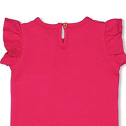 SAMBA SHAKE - Jacquard “Samba Bird” Fashion Frills Top