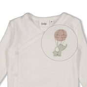 ELEPHANT - Organic Cotton Terry Side Wrap Top