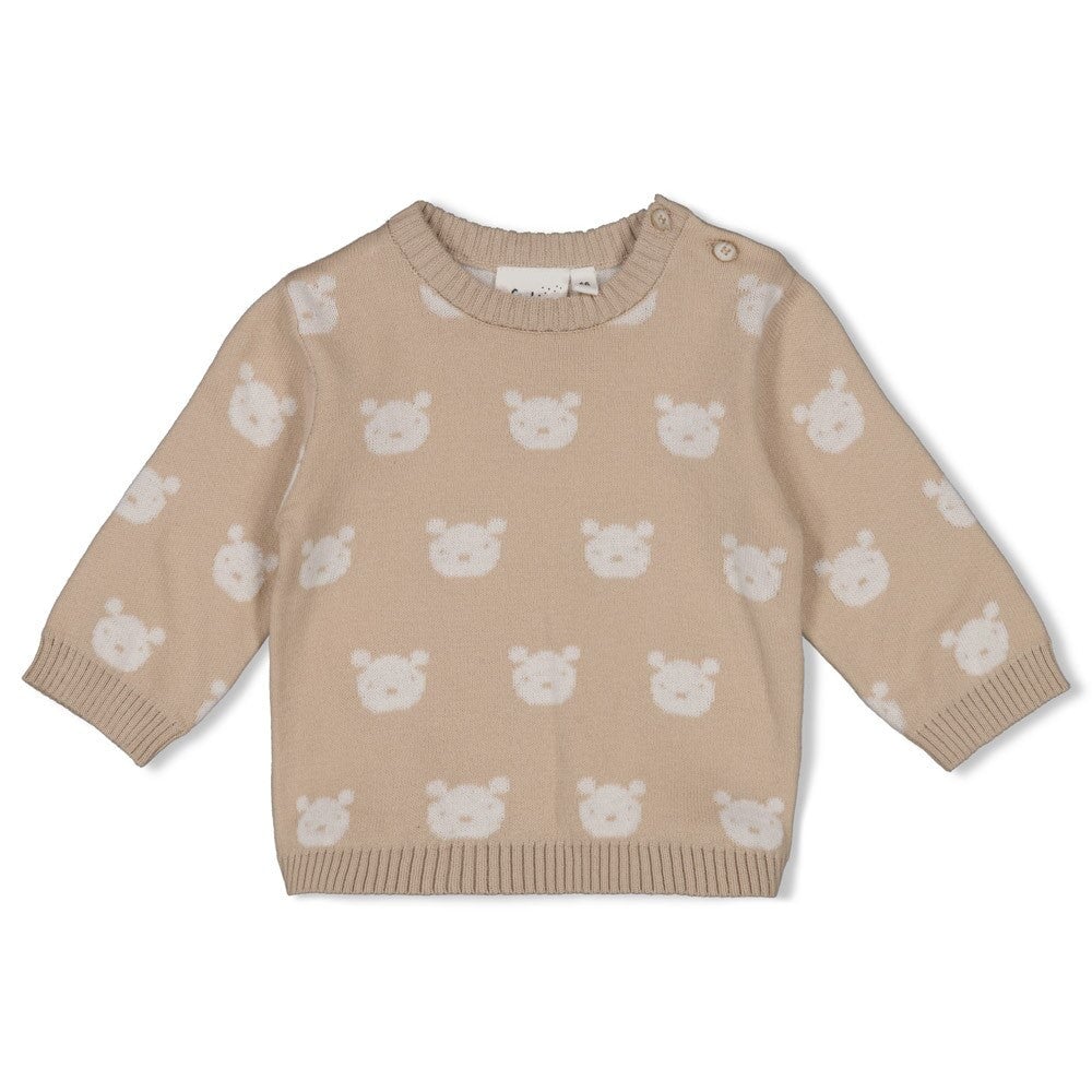 THE KNITS - Organic Cotton Jacquard Bear Sweater