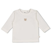 THE KNITS - Organic Cotton Embroidered Bear Top