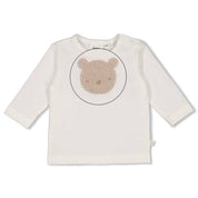 THE KNITS - Organic Cotton Embroidered Bear Top