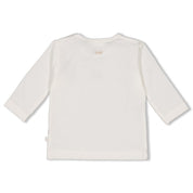 THE KNITS - Organic Cotton Embroidered Bear Top