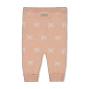THE KNITS - Organic Cotton Jacquard Bow Pants