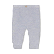 THE KNITS - Organic Cotton Blend Ribbed Pants