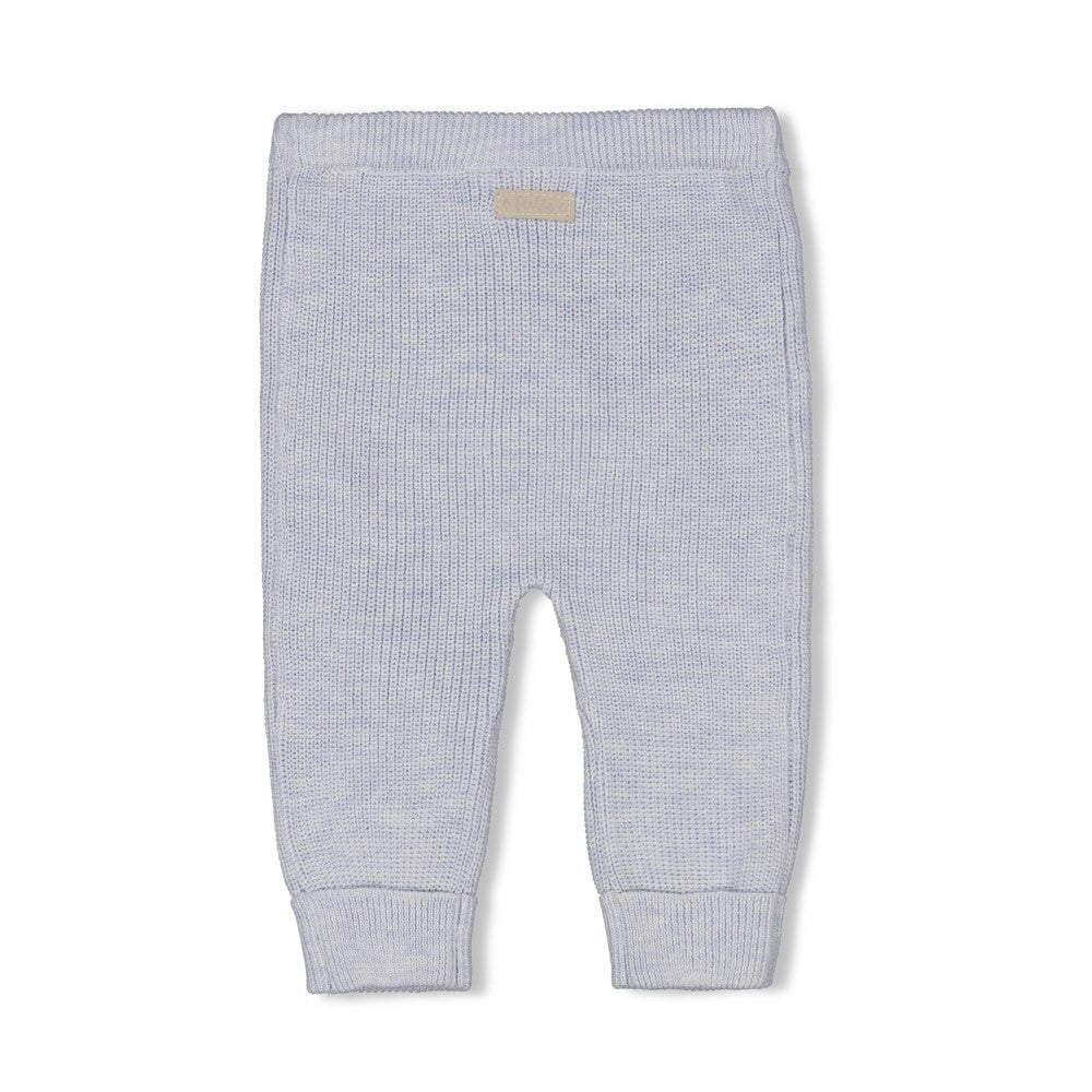 THE KNITS - Organic Cotton Blend Ribbed Pants