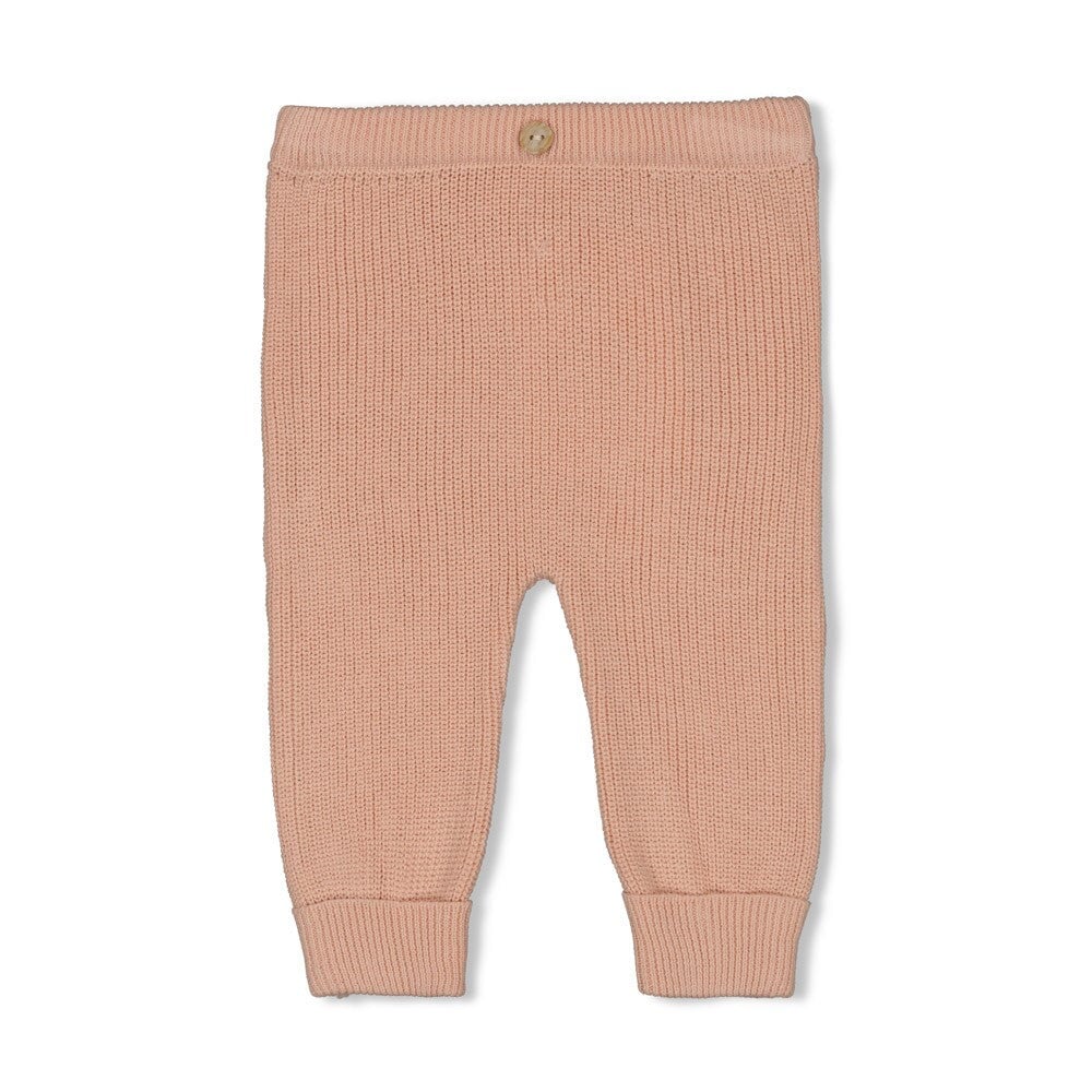 THE KNITS - Organic Cotton Ribbed Pants