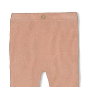 THE KNITS - Organic Cotton Ribbed Pants