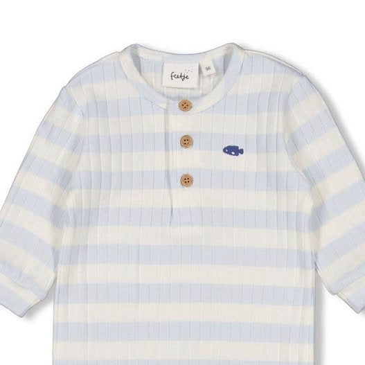 BLUE OCEAN	 - Organic Cotton Rib Jersey Coverall