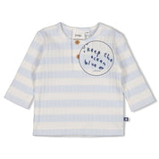 BLUE OCEAN	 - Organic Cotton Rib Jersey Striped Fashion Top