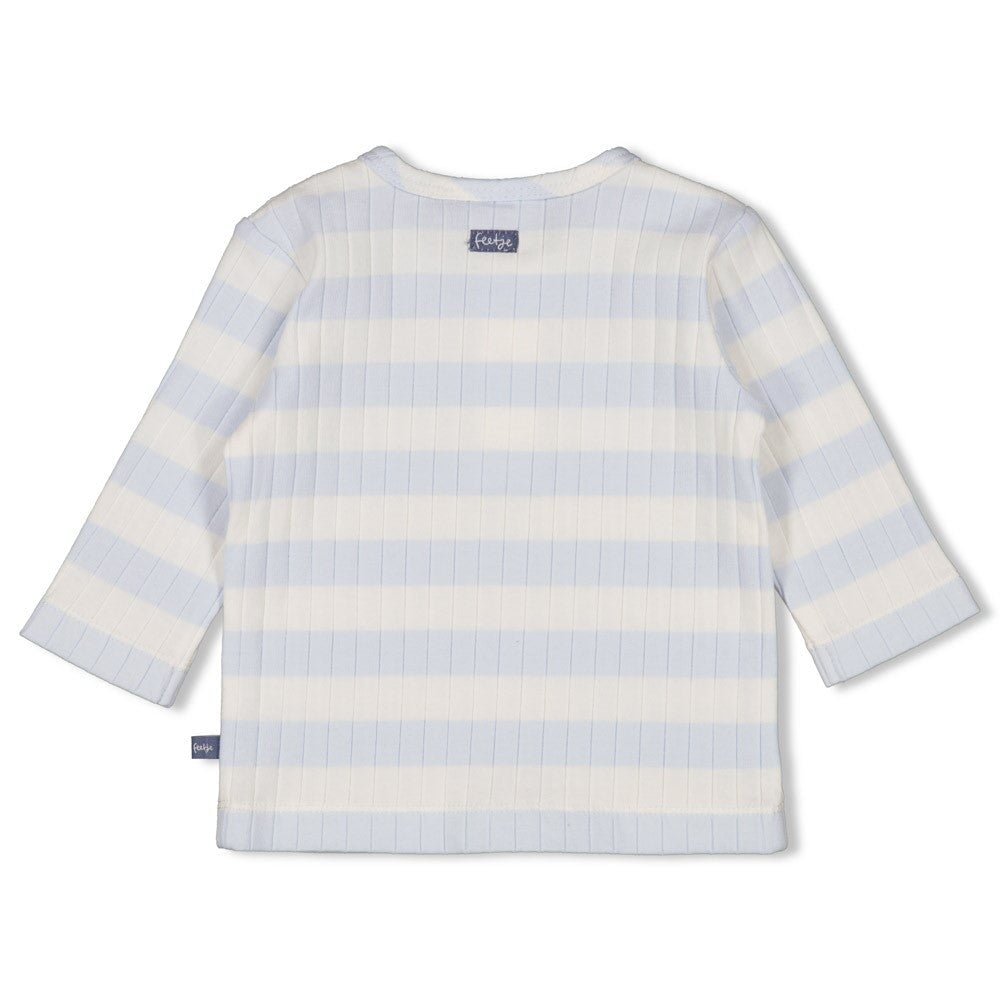 BLUE OCEAN	 - Organic Cotton Rib Jersey Striped Fashion Top
