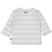 BLUE OCEAN	 - Organic Cotton Rib Jersey Striped Fashion Top