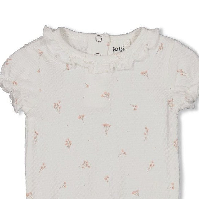 DELICATE FLOWER - Organic Cotton Crinkle Jersey Bodysuit