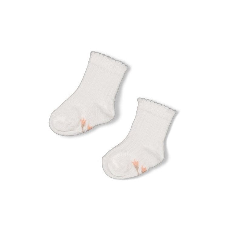 DELICATE FLOWER - Organic Cotton Rib Socks