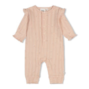 DELICATE FLOWER - Organic Cotton Rib Pointelle Coverall