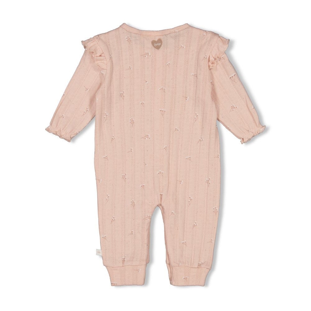 DELICATE FLOWER - Organic Cotton Rib Pointelle Coverall