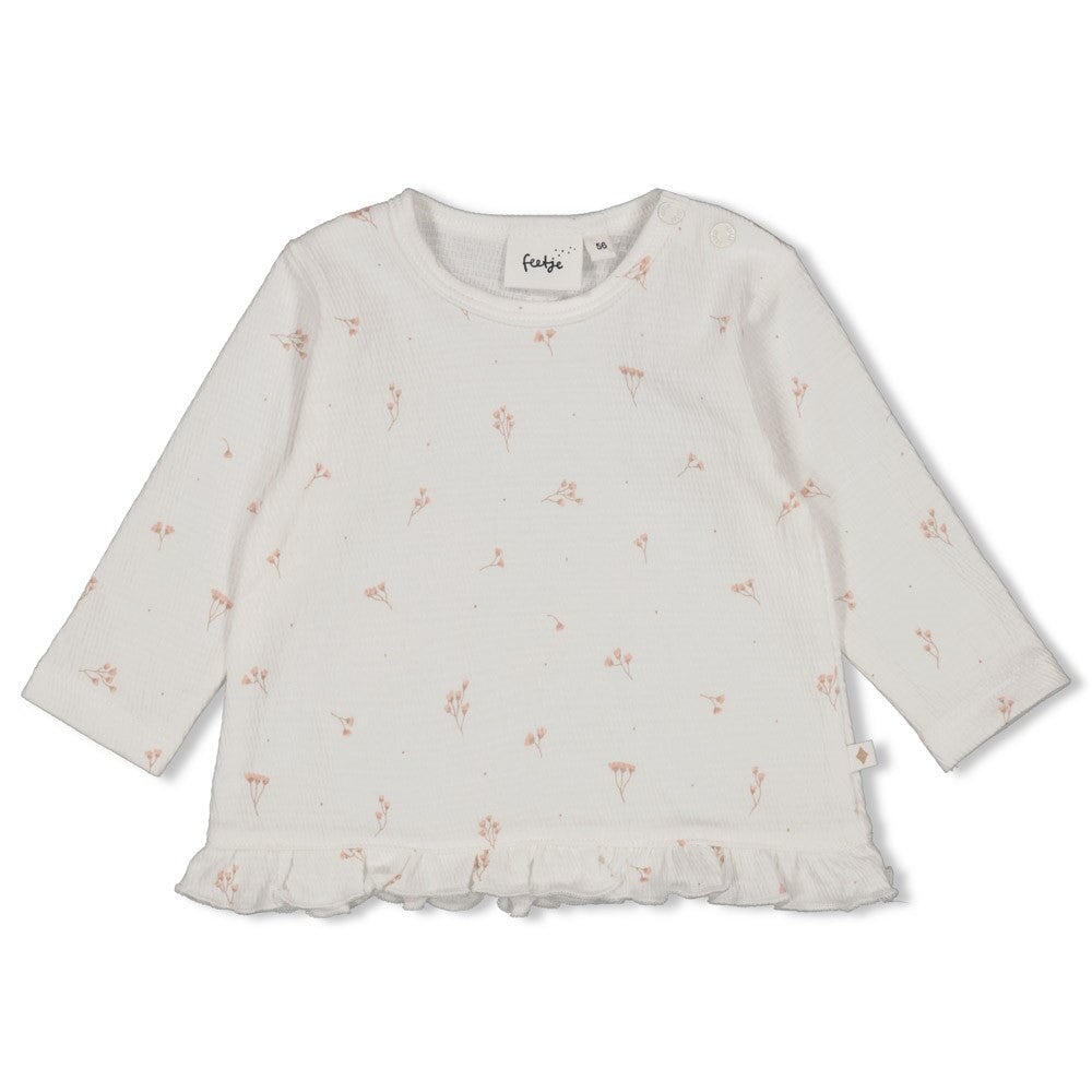 DELICATE FLOWER - Organic Cotton Crinkle Jersey Fashion Top