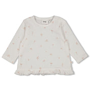 DELICATE FLOWER - Organic Cotton Crinkle Jersey Fashion Top