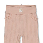 DELICATE FLOWER - Organic Cotton Rib Pointelle Pants