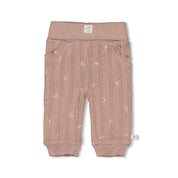 DELICATE FLOWER - Organic Cotton Rib Pointelle Pants