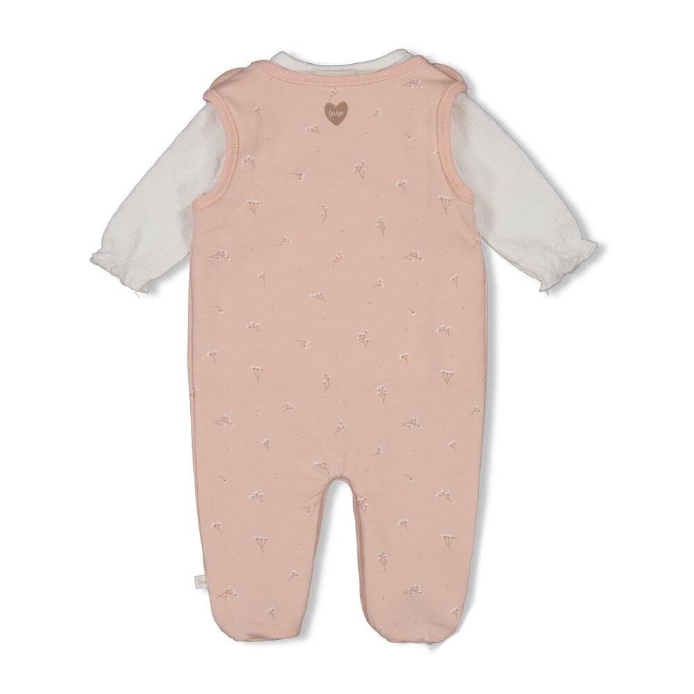 DELICATE FLOWER - Organic Cotton 2-Piece Footed Romper