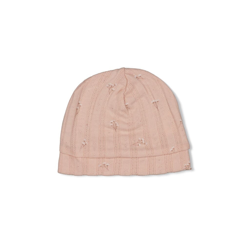 DELICATE FLOWER - Organic Cotton Rib Pointelle Hat