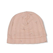 DELICATE FLOWER - Organic Cotton Rib Pointelle Hat